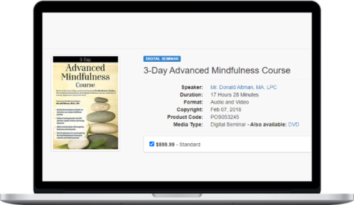 Donald Altman – 3-Day Advanced Mindfulness Course